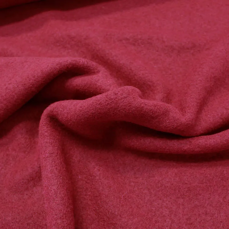 100% Boiled Wool - Burgundy