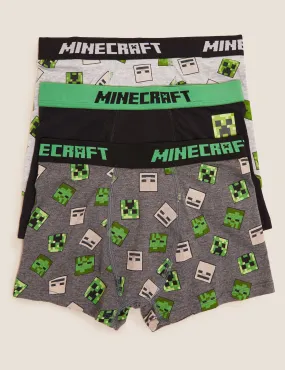 3pk Cotton with Stretch Minecraft™ Trunks