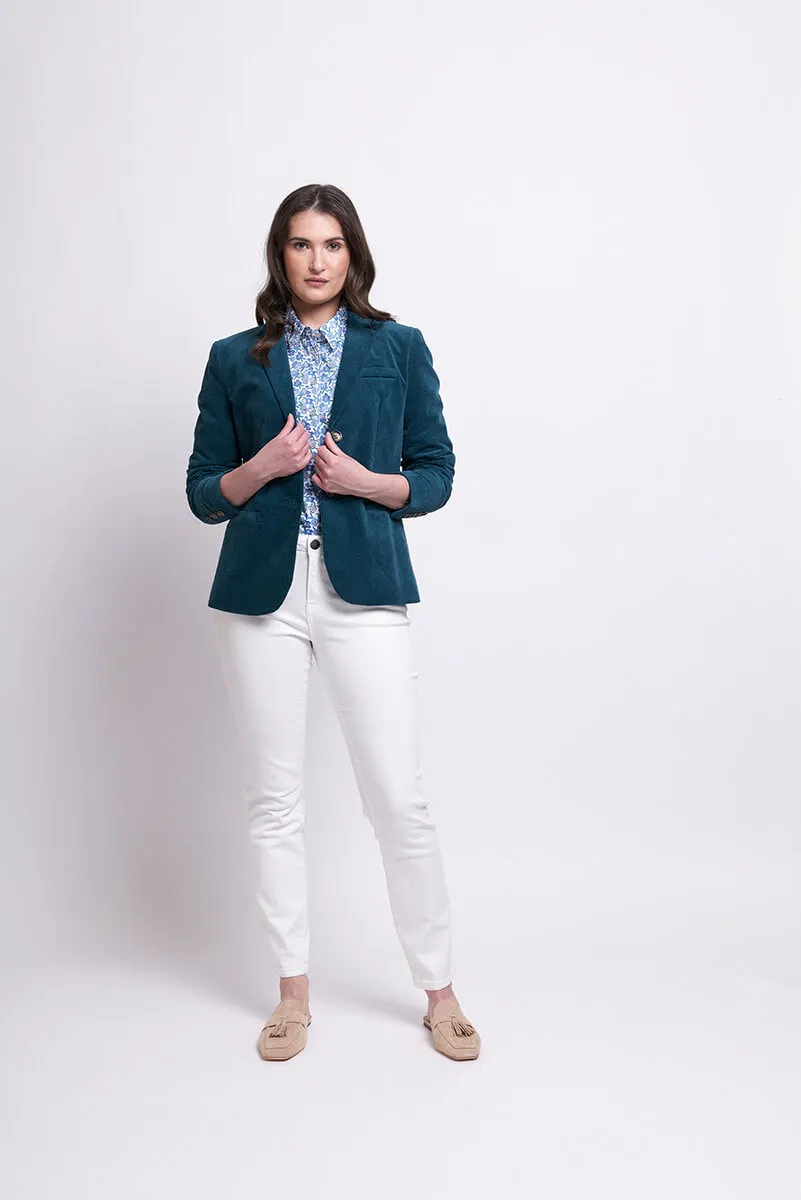 According To Plan Blazer - Malachite