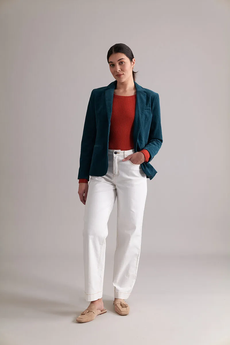 According To Plan Blazer - Malachite