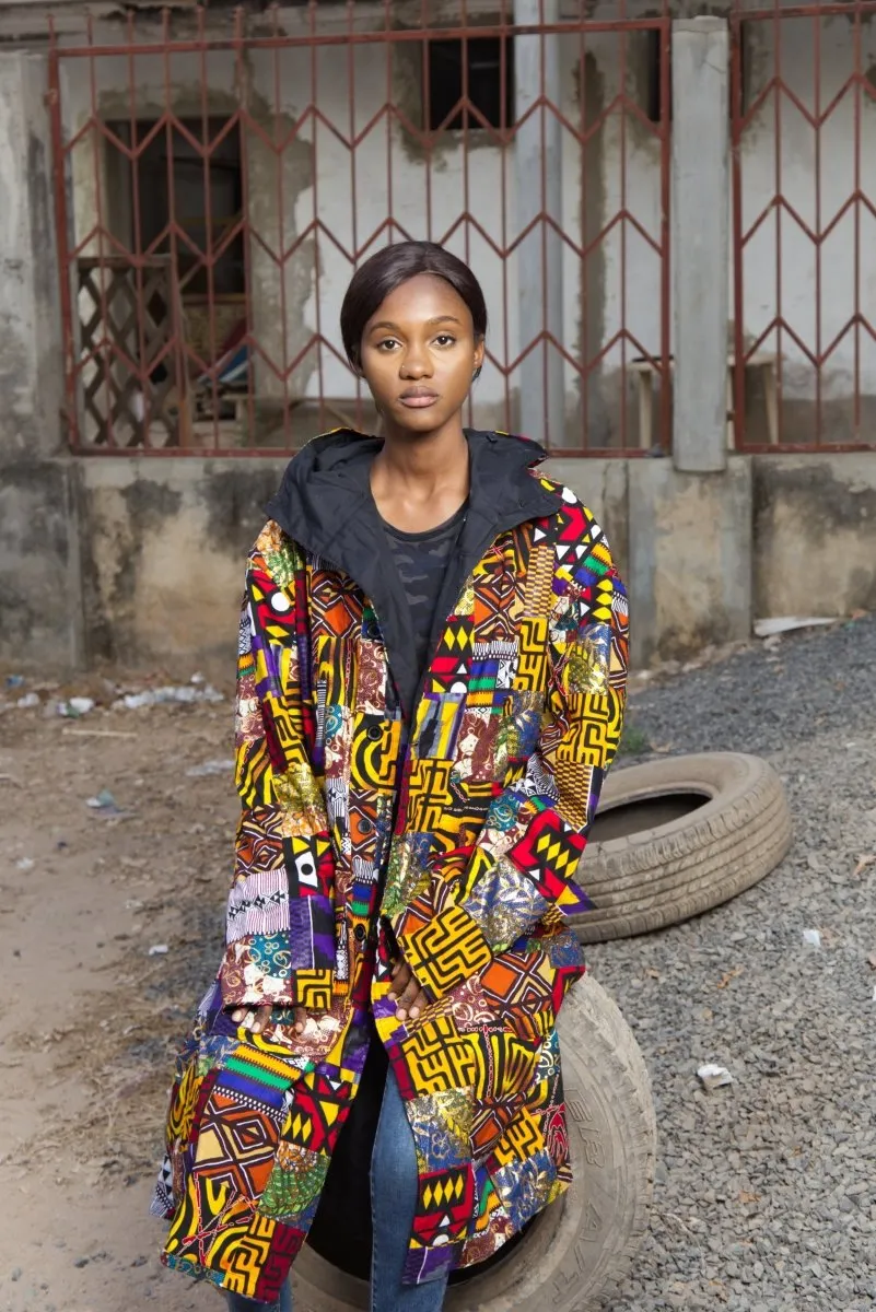 African Summer Parka In Patchwork