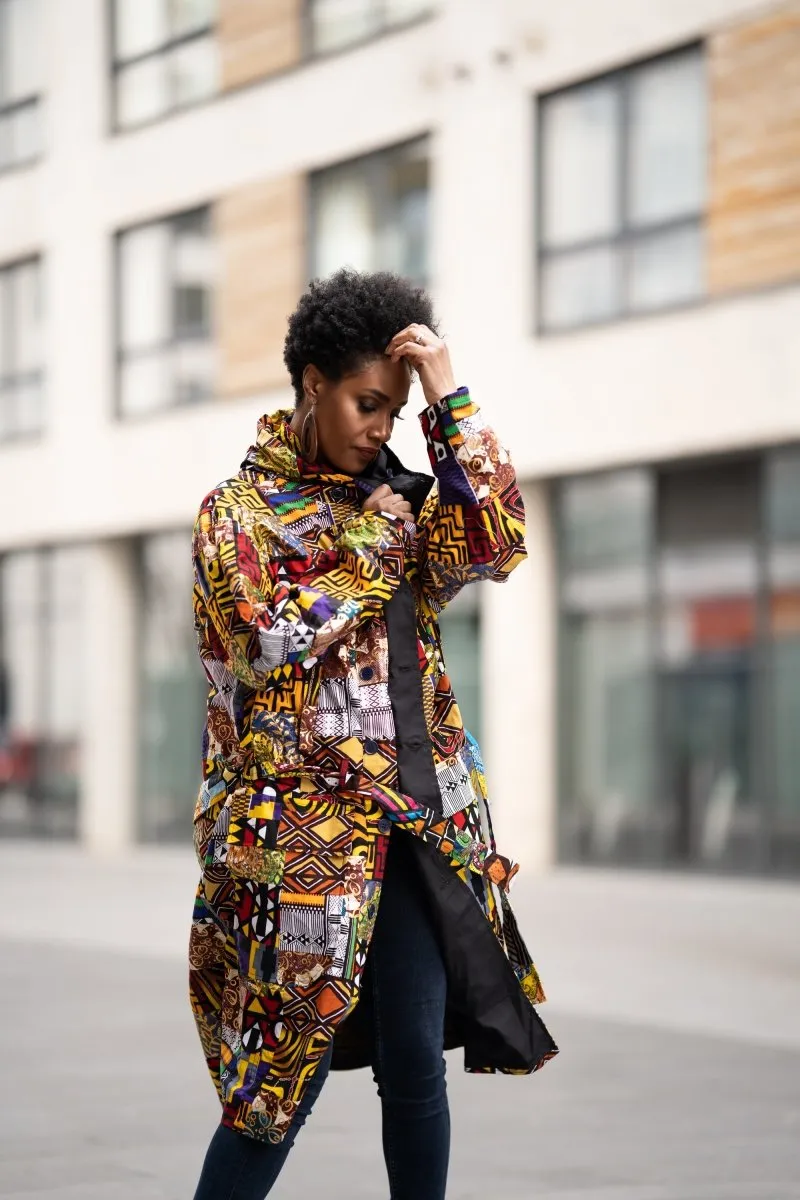 African Summer Parka In Patchwork