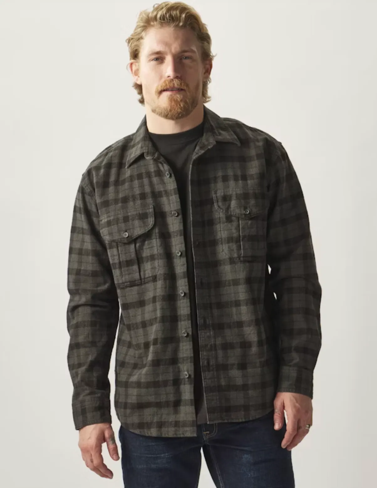 ALASKAN GUIDE SHIRT FILSON Heather Gray/Black Plaid