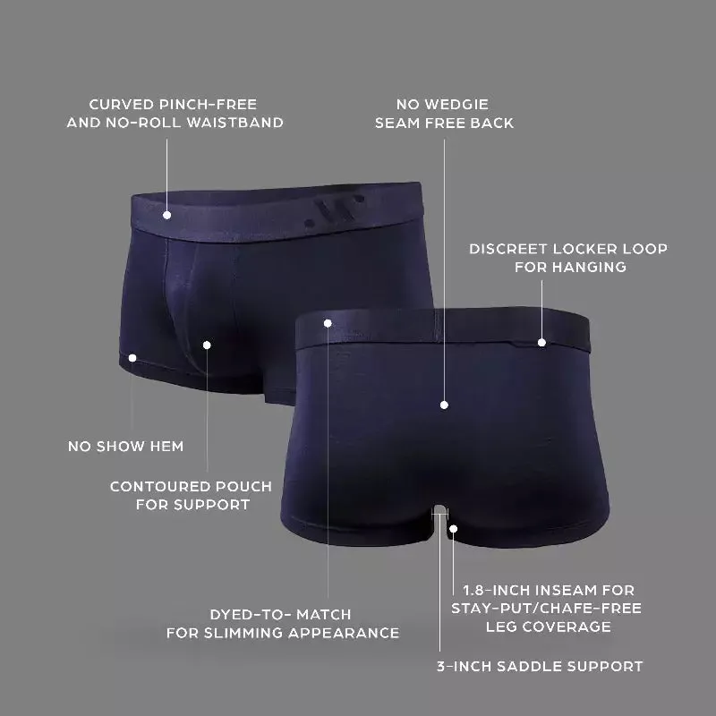 ALPHX Comfort Class Trunk - Modern Fit - Maritime Navy Blue | ALPHX.com