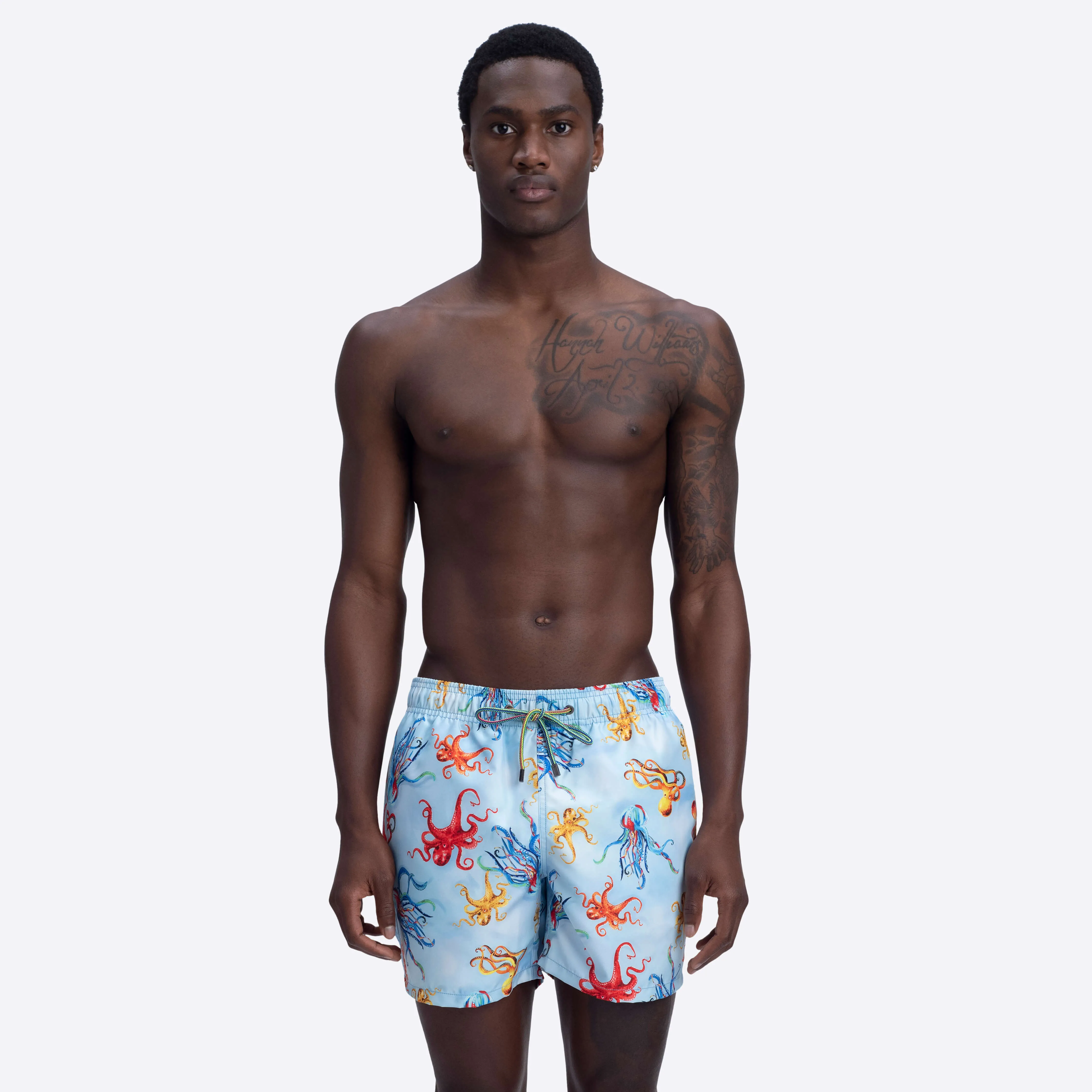 ARCHER Octopus Print Swim Trunks