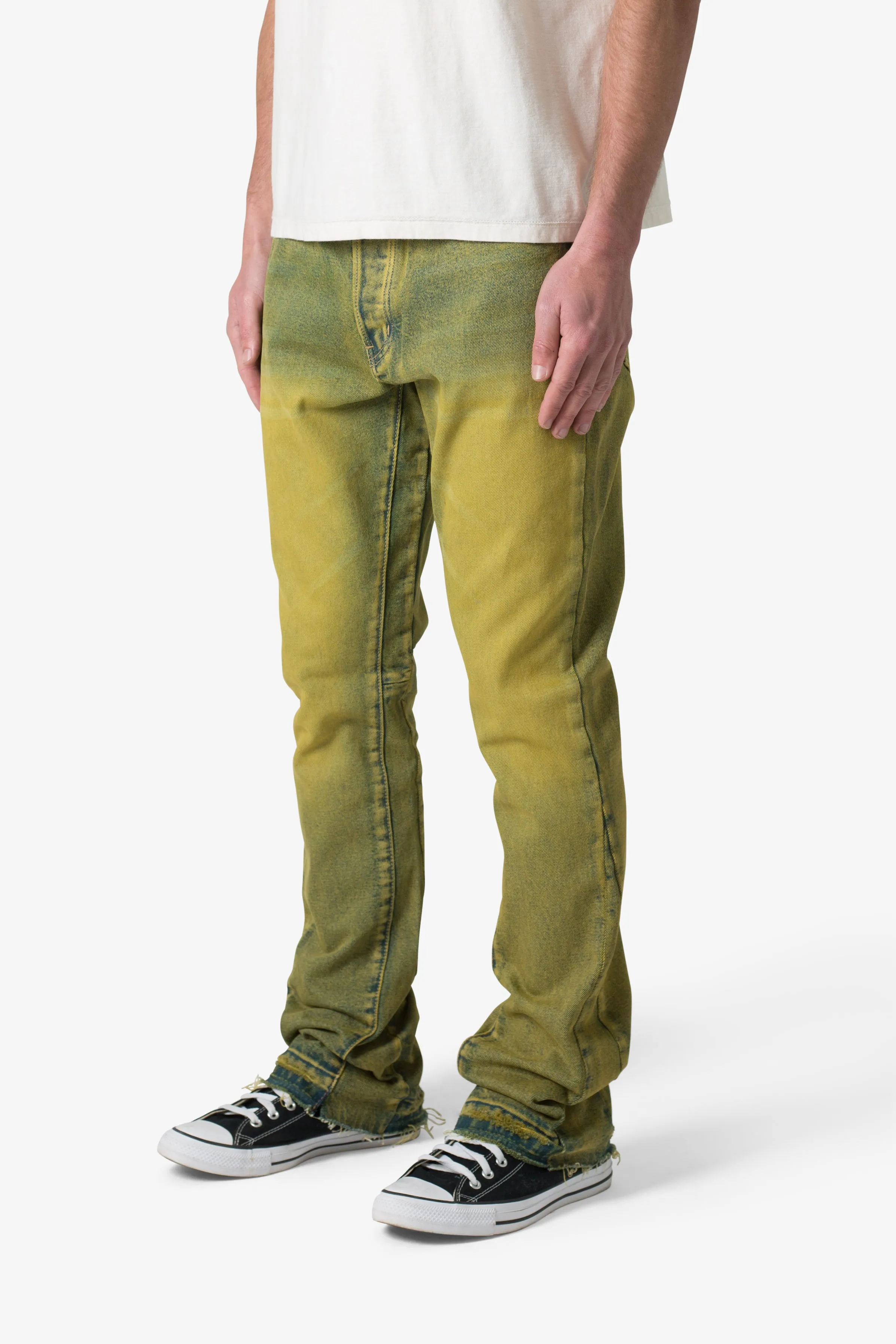 B540 Flare Denim - Olive