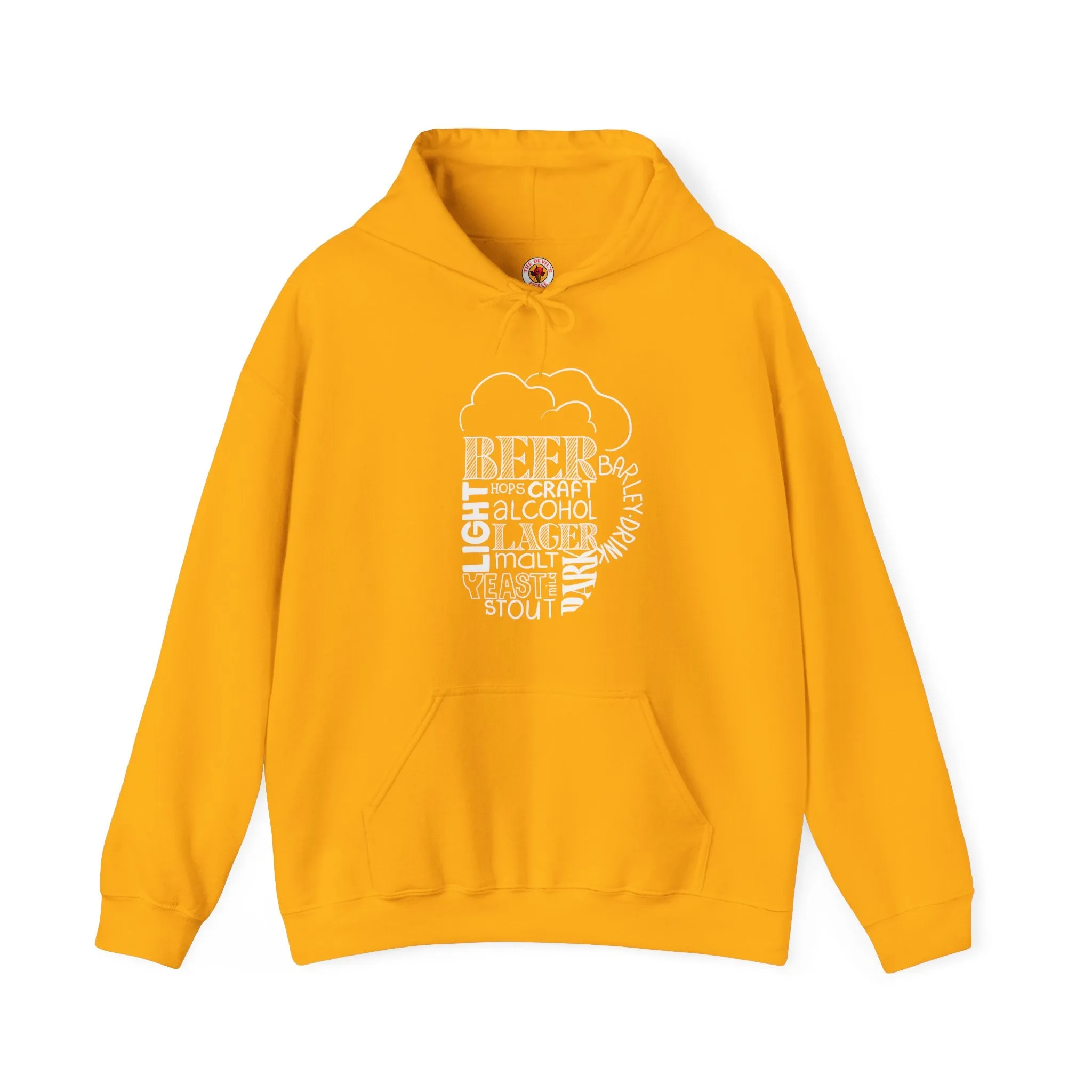 Beer Mug Of Words Hooded Sweatshirt