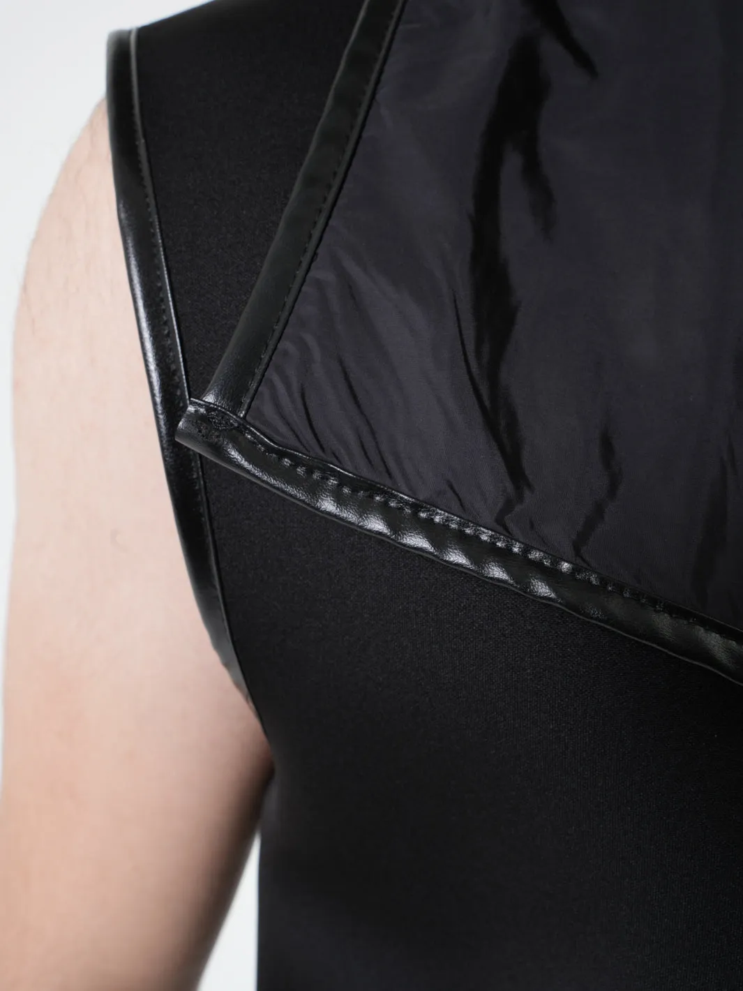 Black Menswear Futuristic Vest