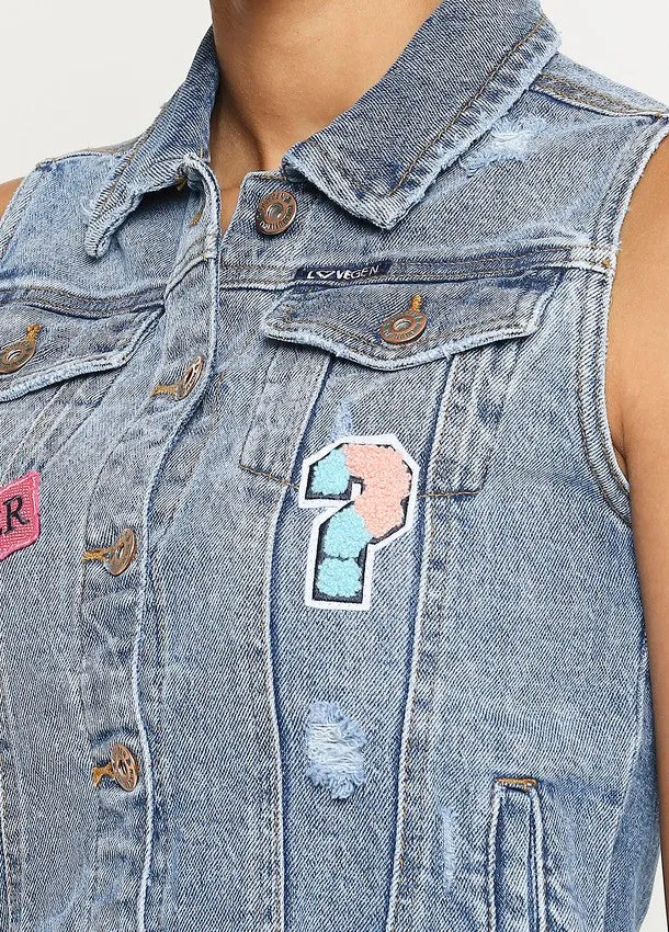 Boston Denim Vest Jacket