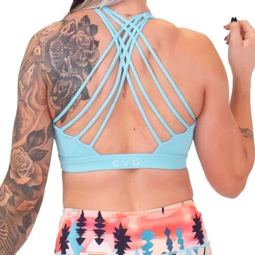 Butterfly Back Bra | Bombshell Blue