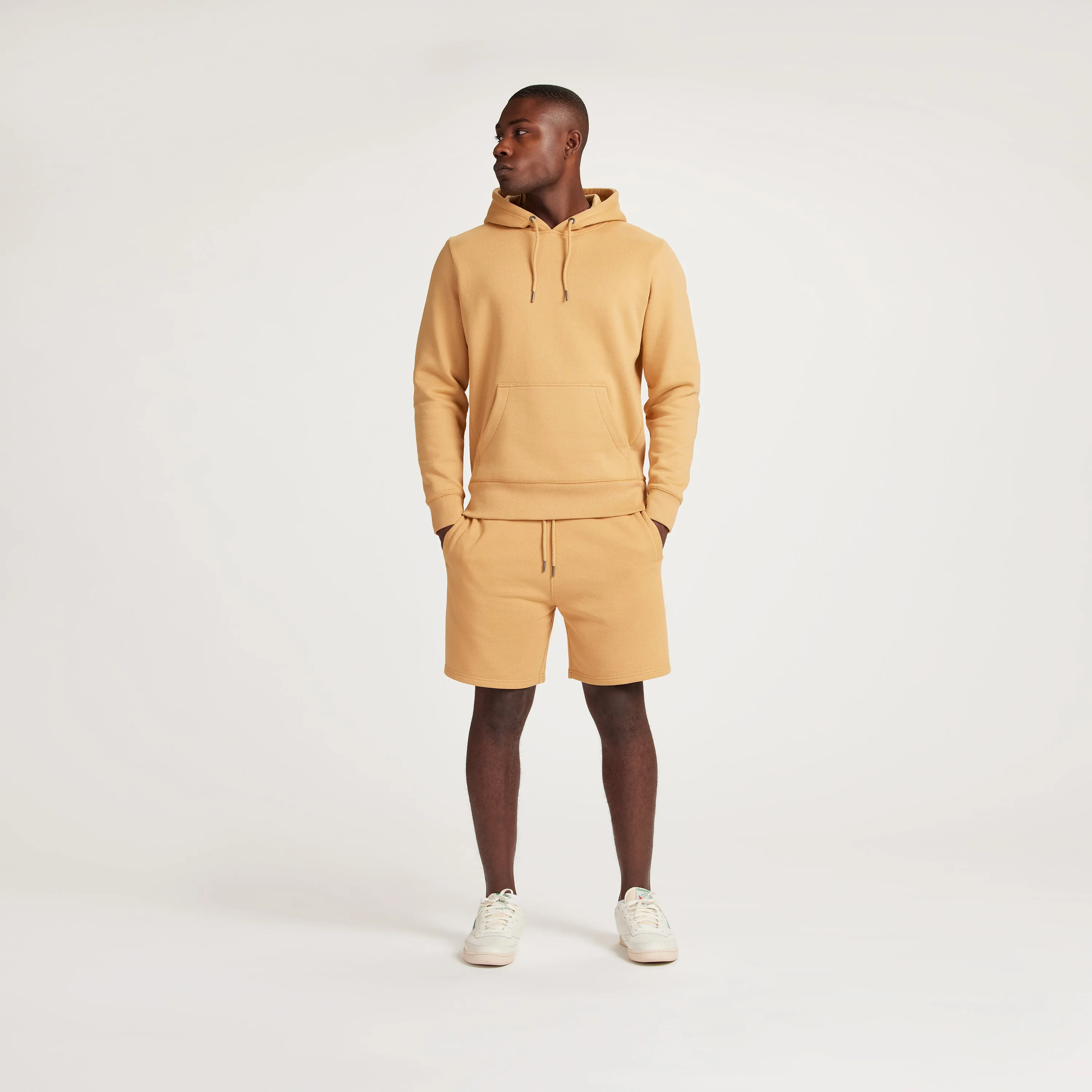 Camel Organic Cotton Hooded Sweatshirt