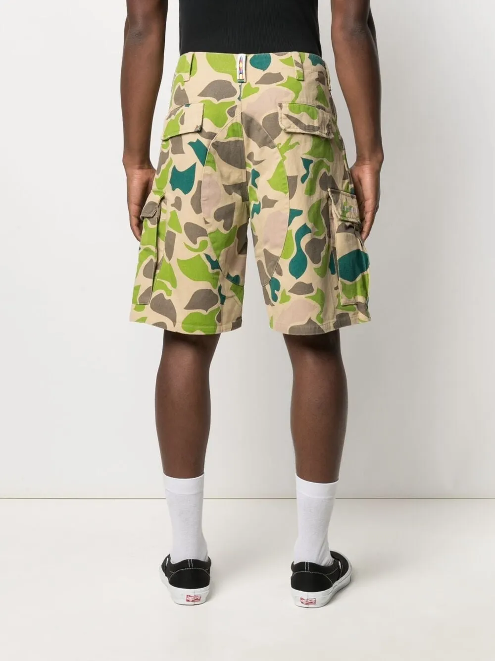 Camouflage-Print Cargo Shorts