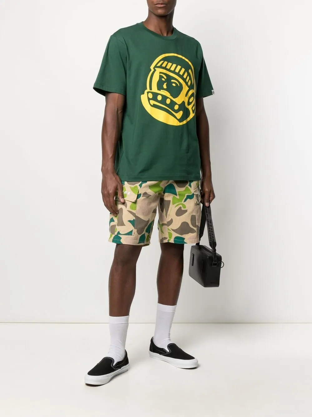 Camouflage-Print Cargo Shorts