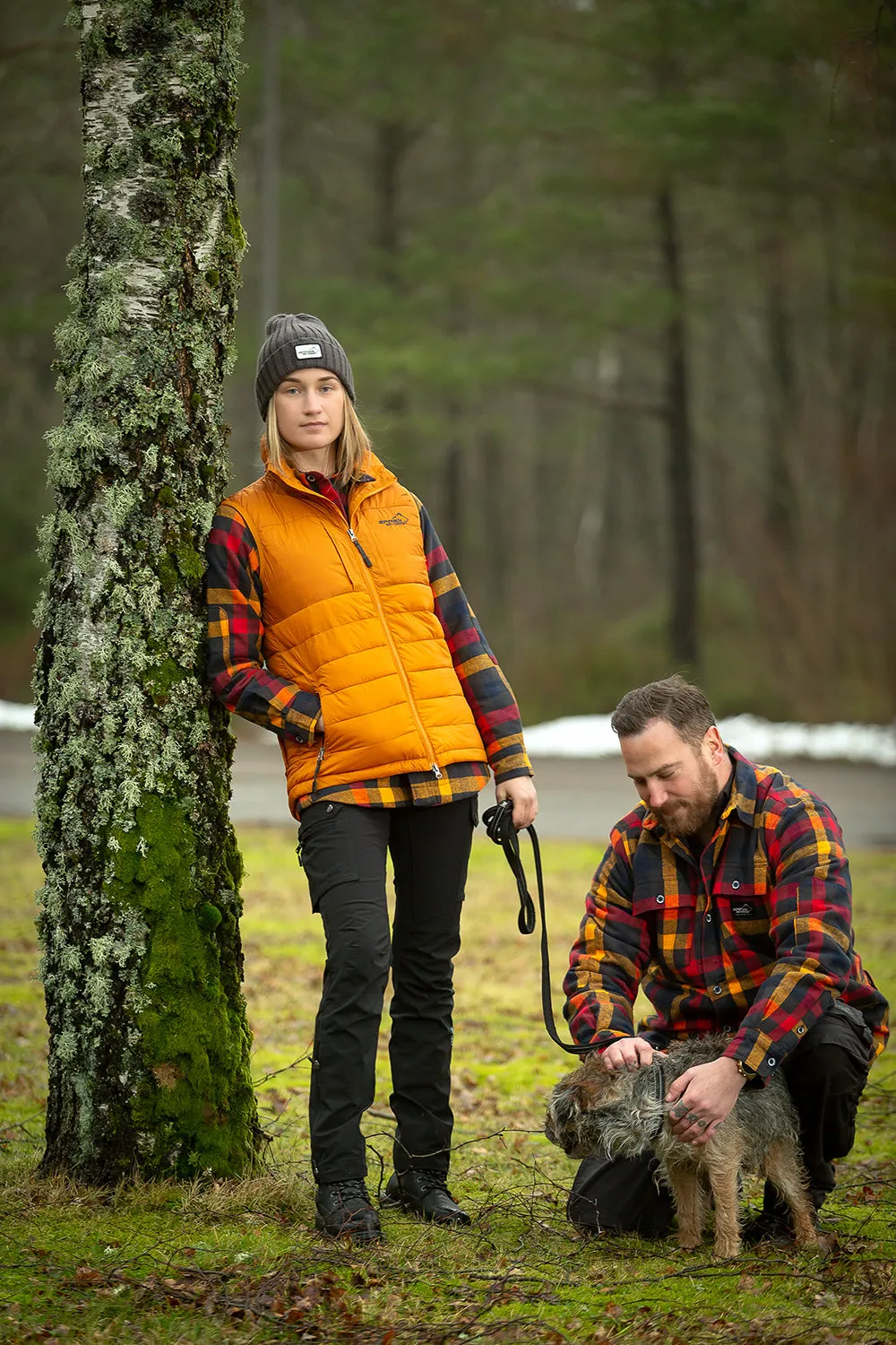 Canada Flannel Long-Sleeve Lady (Navy)