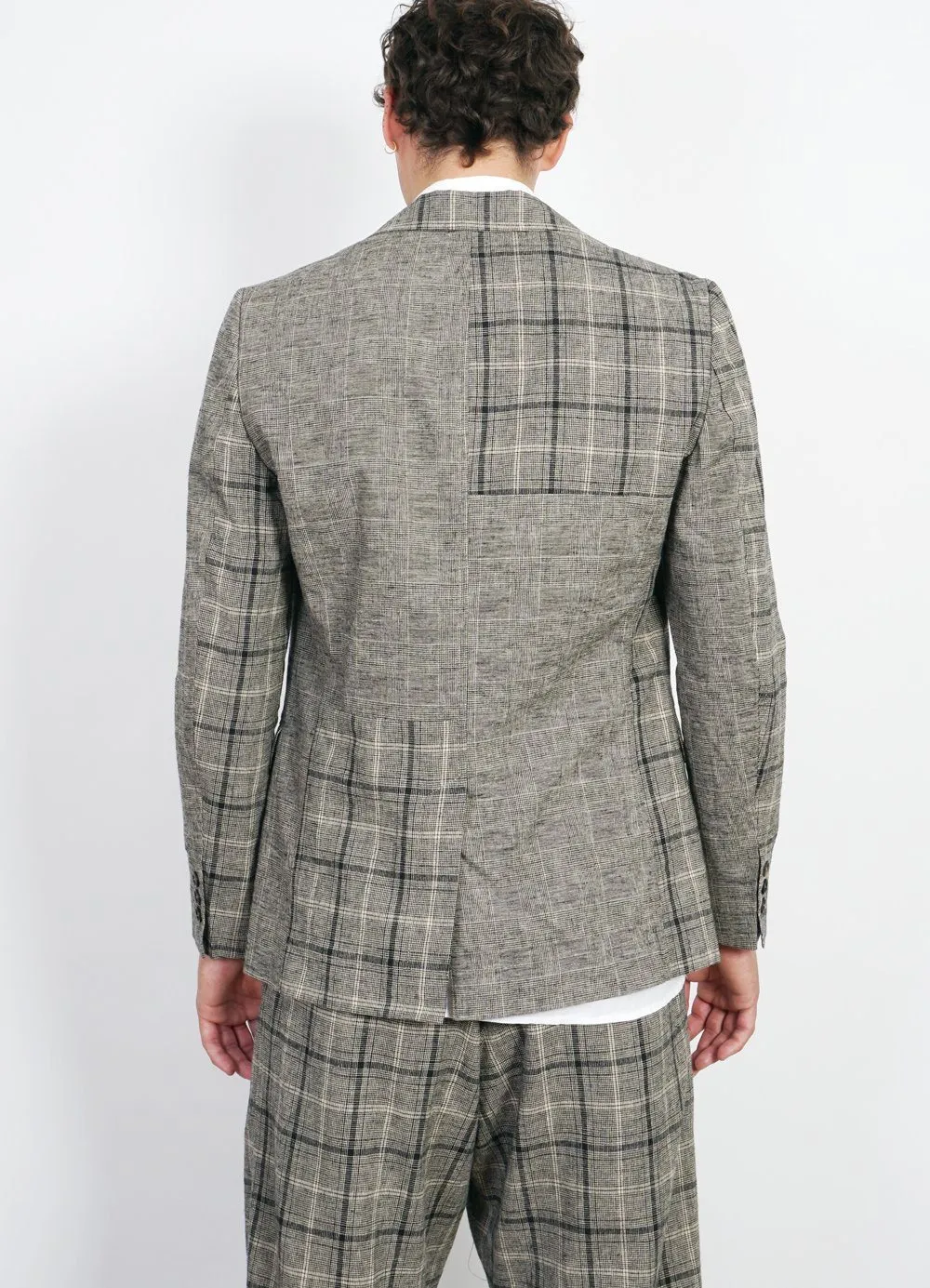 CHRISTOFFER | Two Button Blazer | Mixed Check