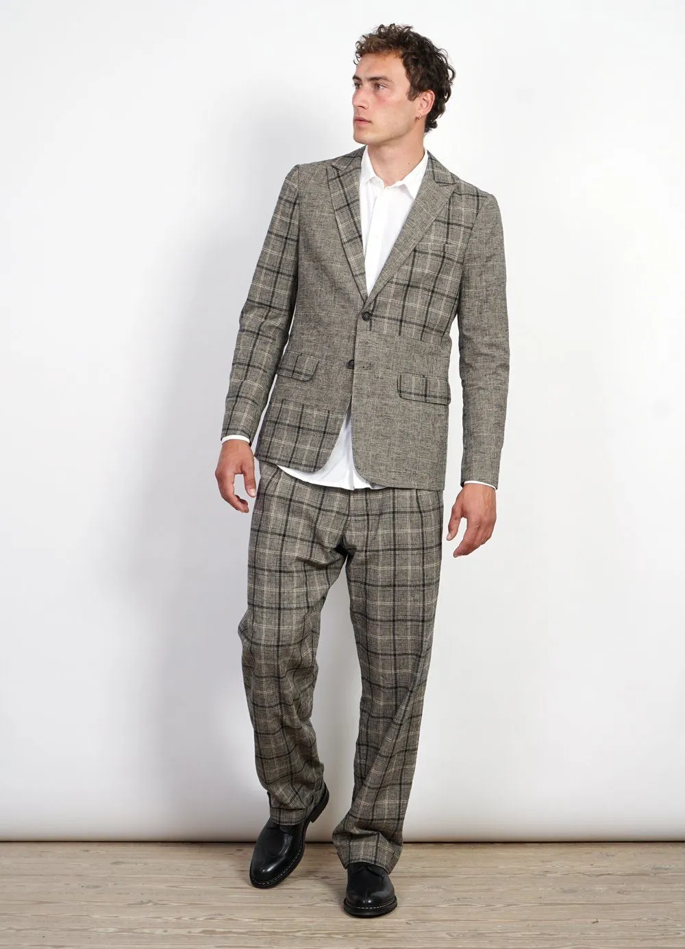 CHRISTOFFER | Two Button Blazer | Mixed Check