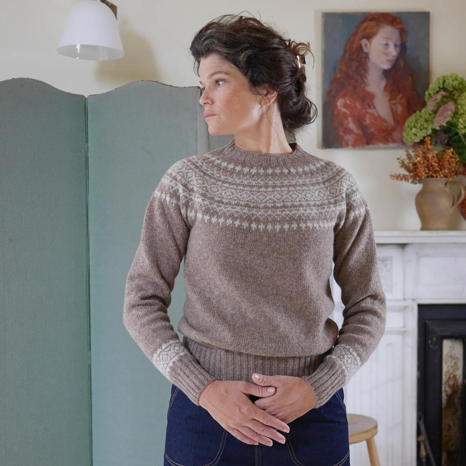 Classic Fair Isle Jumper - Nutmeg