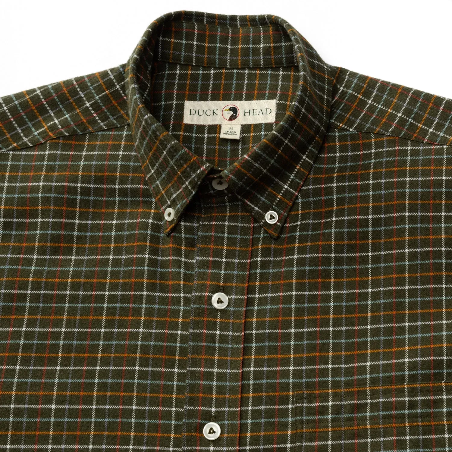 Clement Plaid Cotton Flannel Sport Shirt