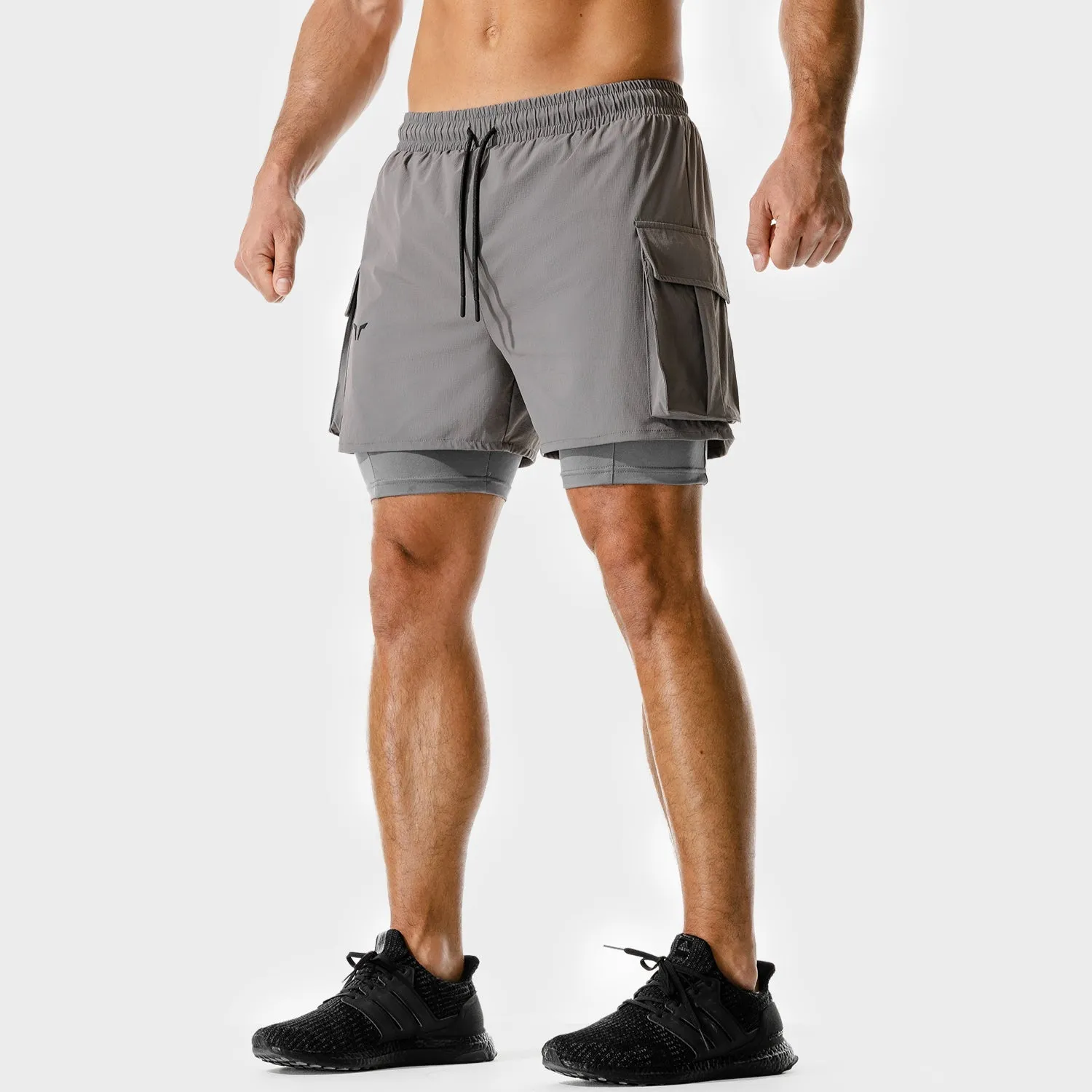 Code 2-in-1 Cargo Shorts - Dark Gull Grey