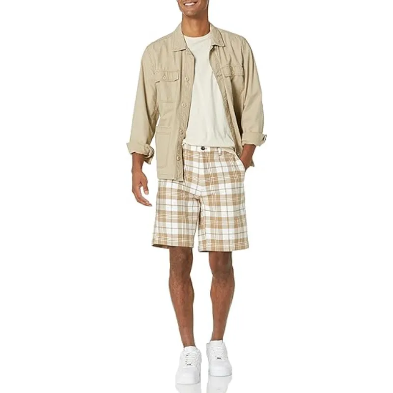 Comfy Chino Shorts With Front Slant Pockets