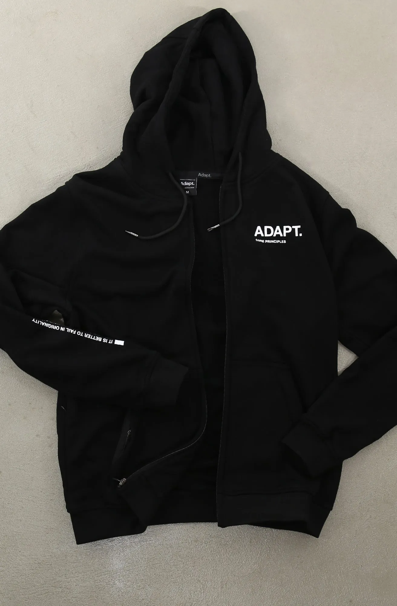 Core Principles (Men's A1 Black Zip Hoody)