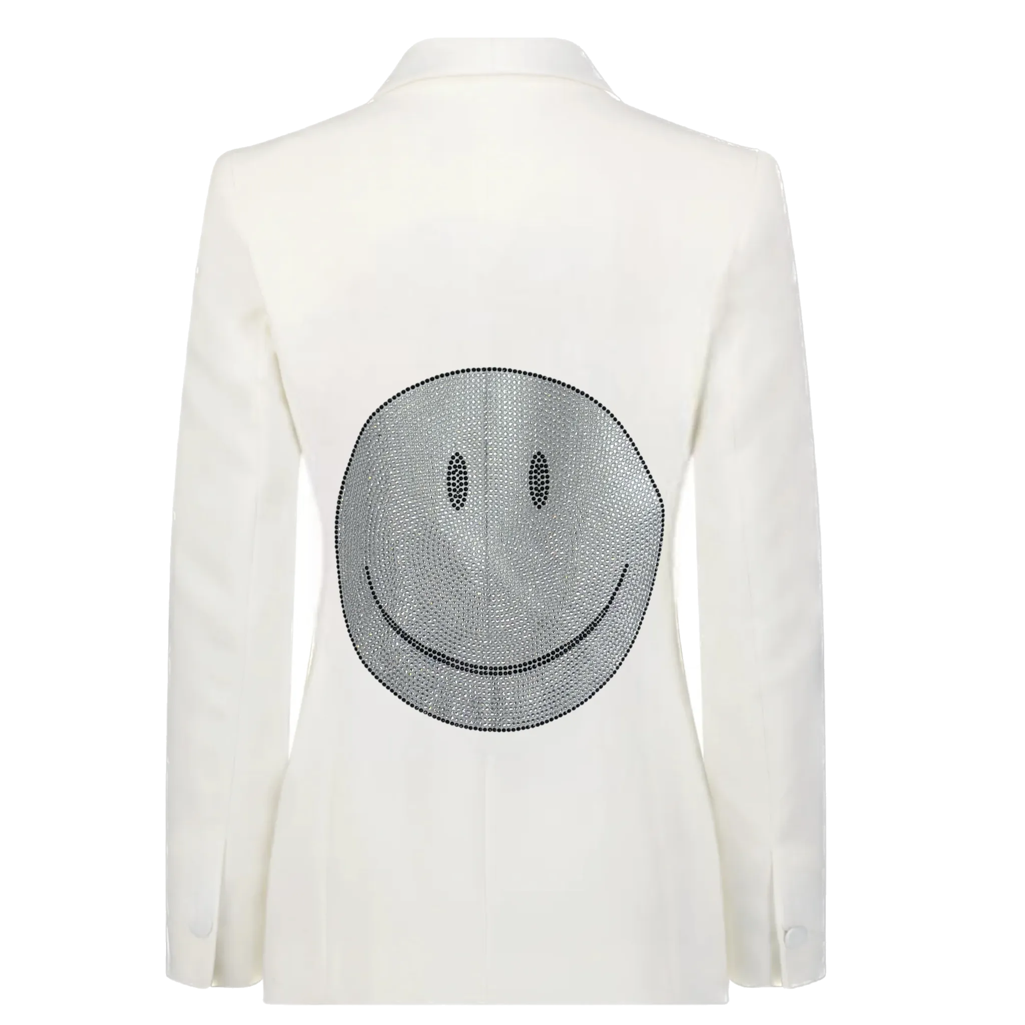 Crystal Smile Blazer - White