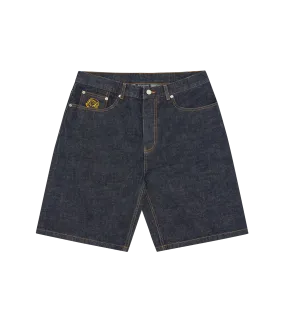 DIAMONDS & DOLLARS SELVEDGE DENIM SHORT - INDIGO