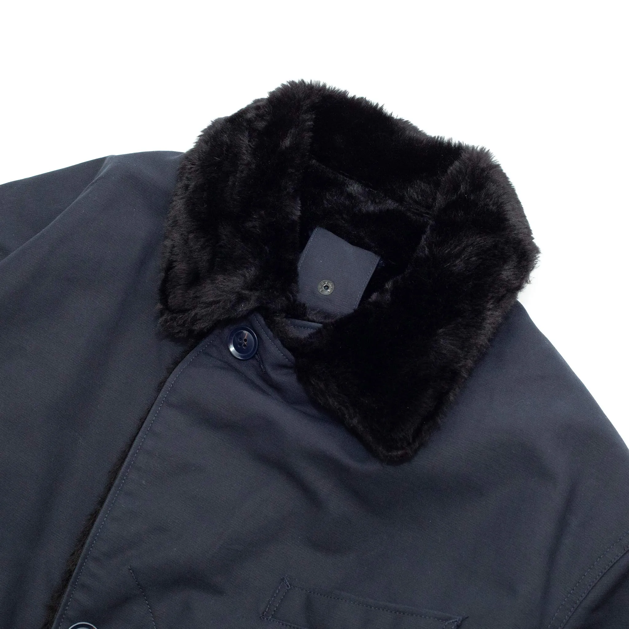 Engineered Garments Storm Coat Navy Cotton Double Cloth