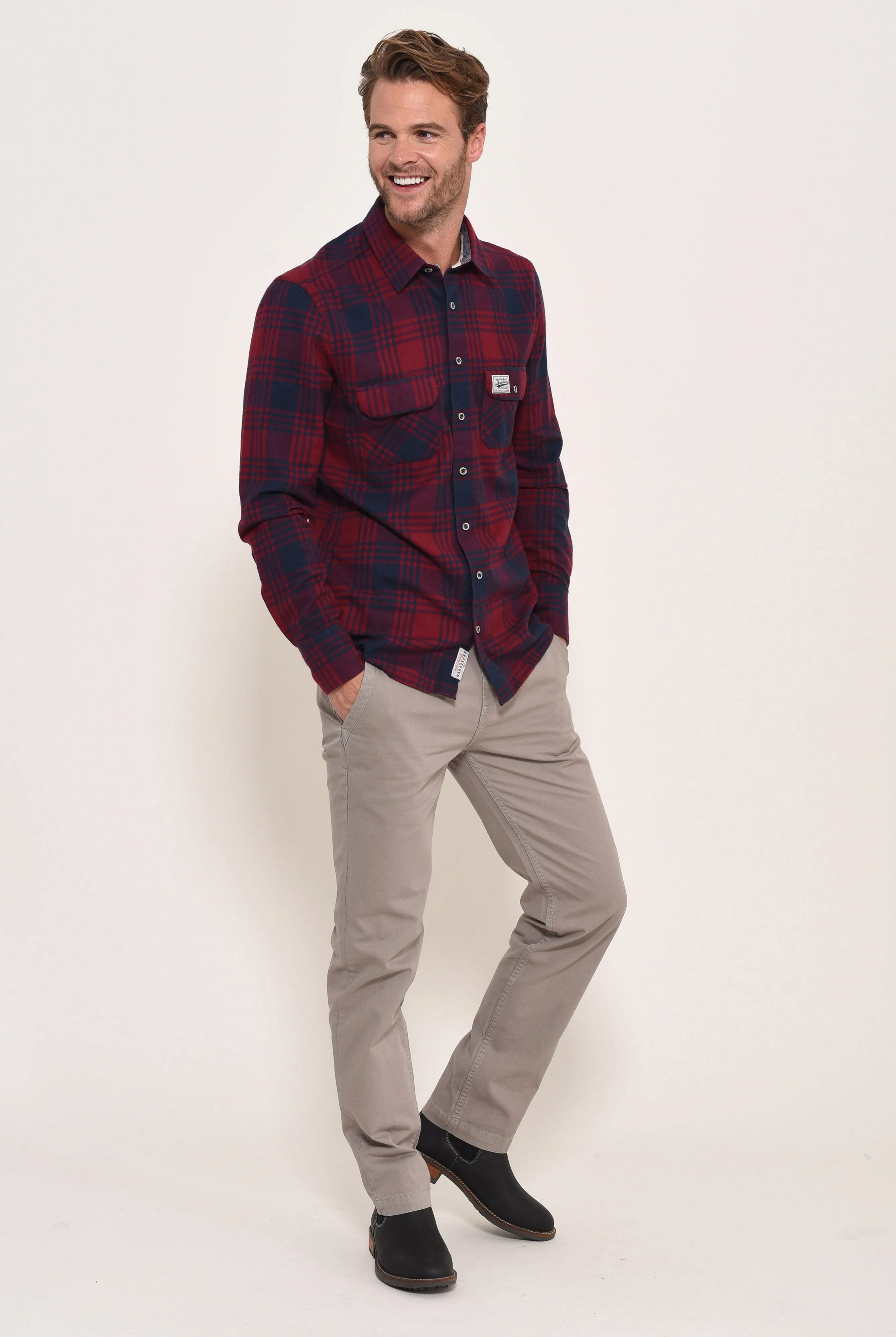 Flannel Check shirt Red