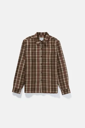 Flannel Ls Shirt Chocolate