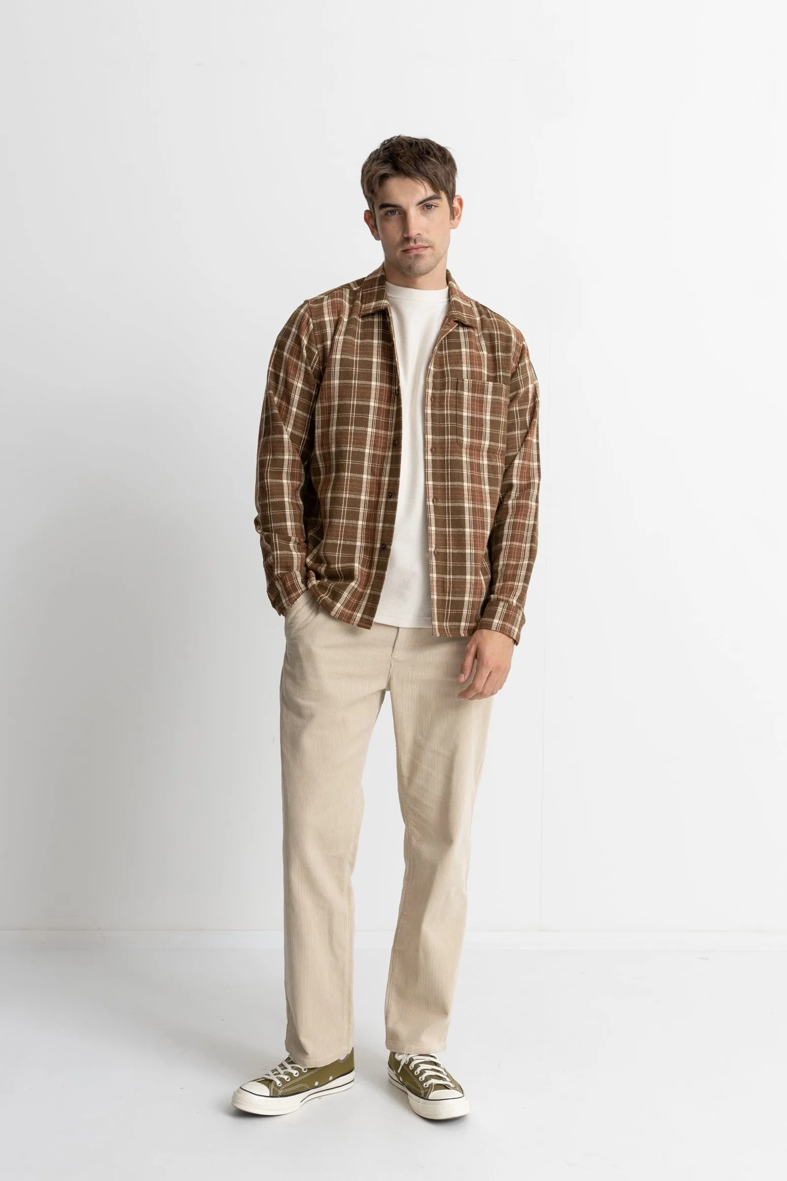 Flannel Ls Shirt Chocolate