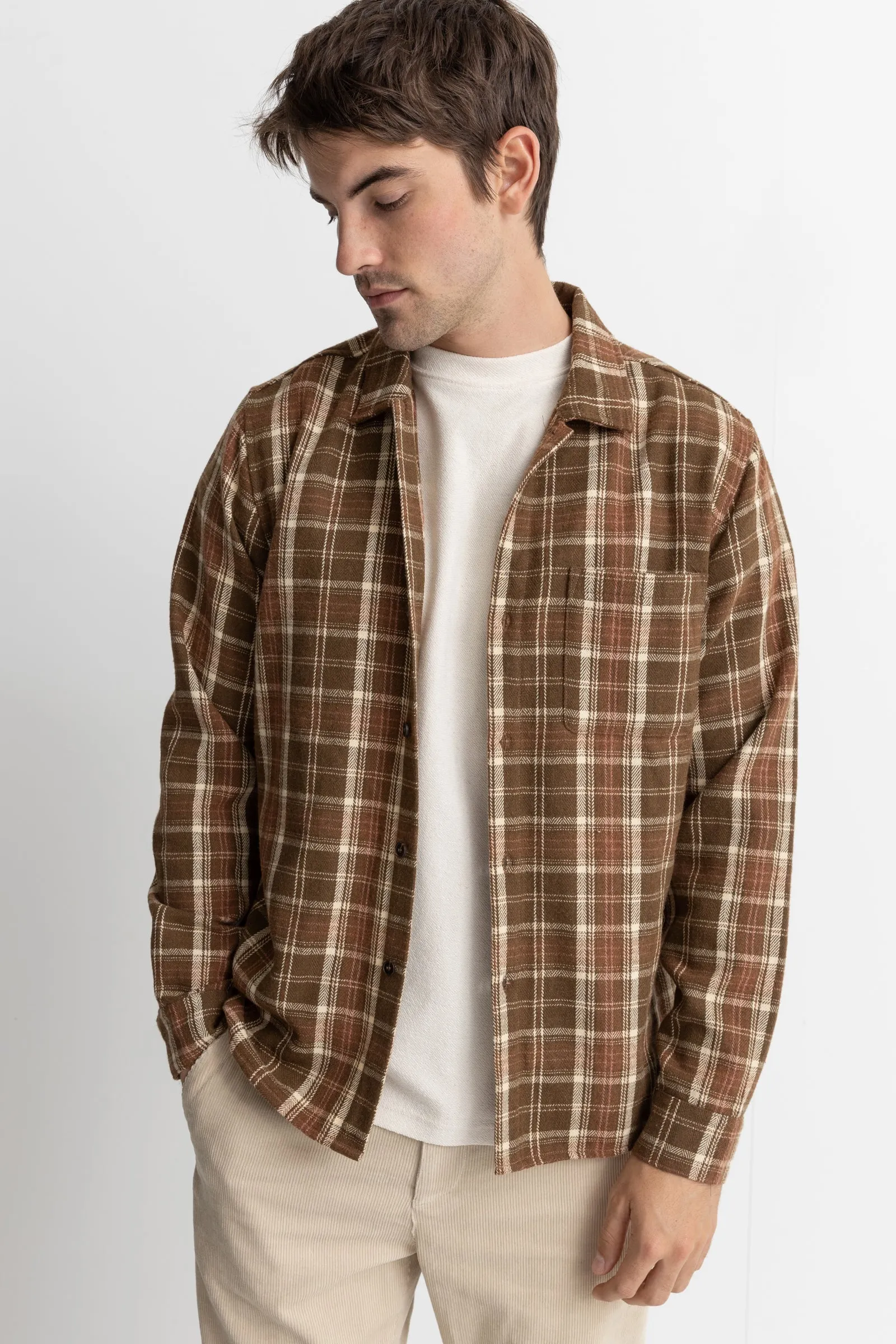 Flannel Ls Shirt Chocolate