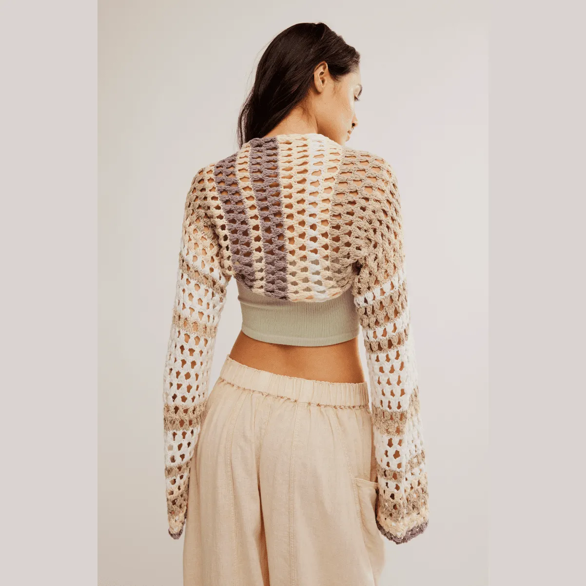 Free People Gia Crochet Shrug