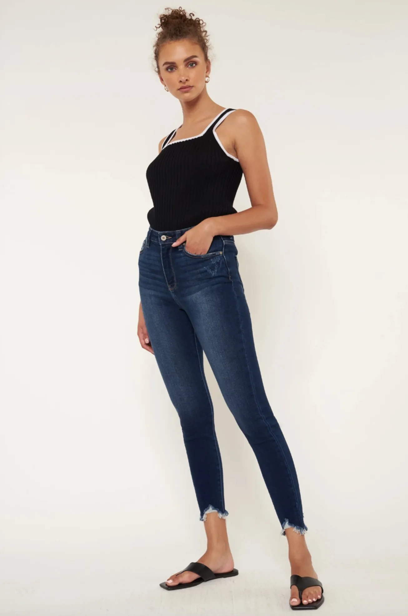 GEMMA HIGH RISE ANKLE SKINNY