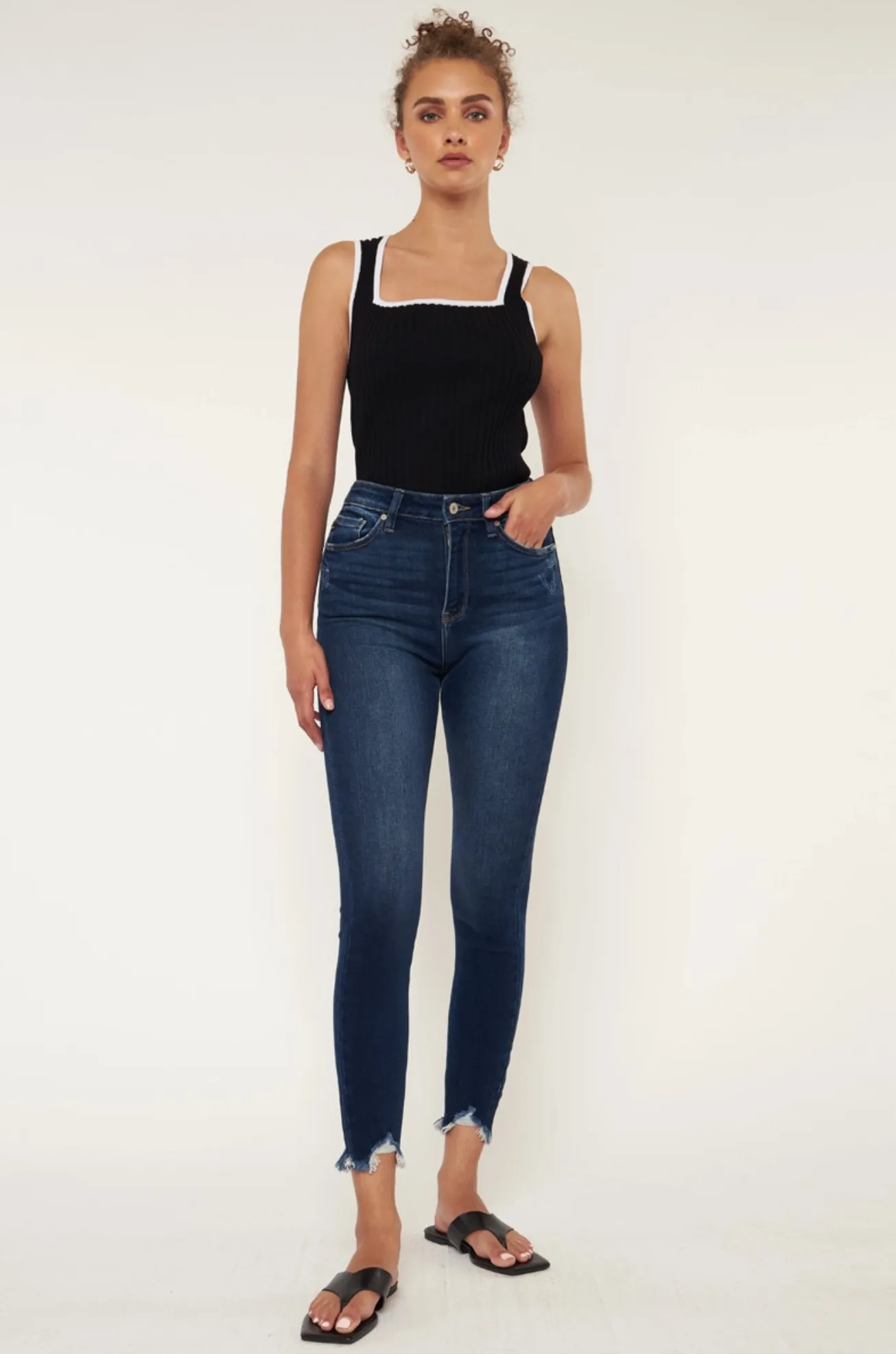 GEMMA HIGH RISE ANKLE SKINNY