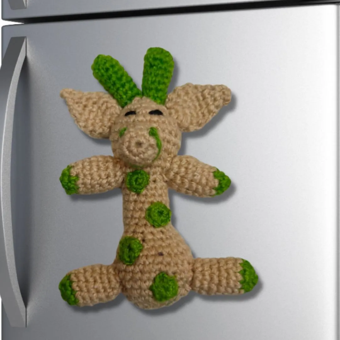 Giraffe Fridge Magnet, beige - Wholesale