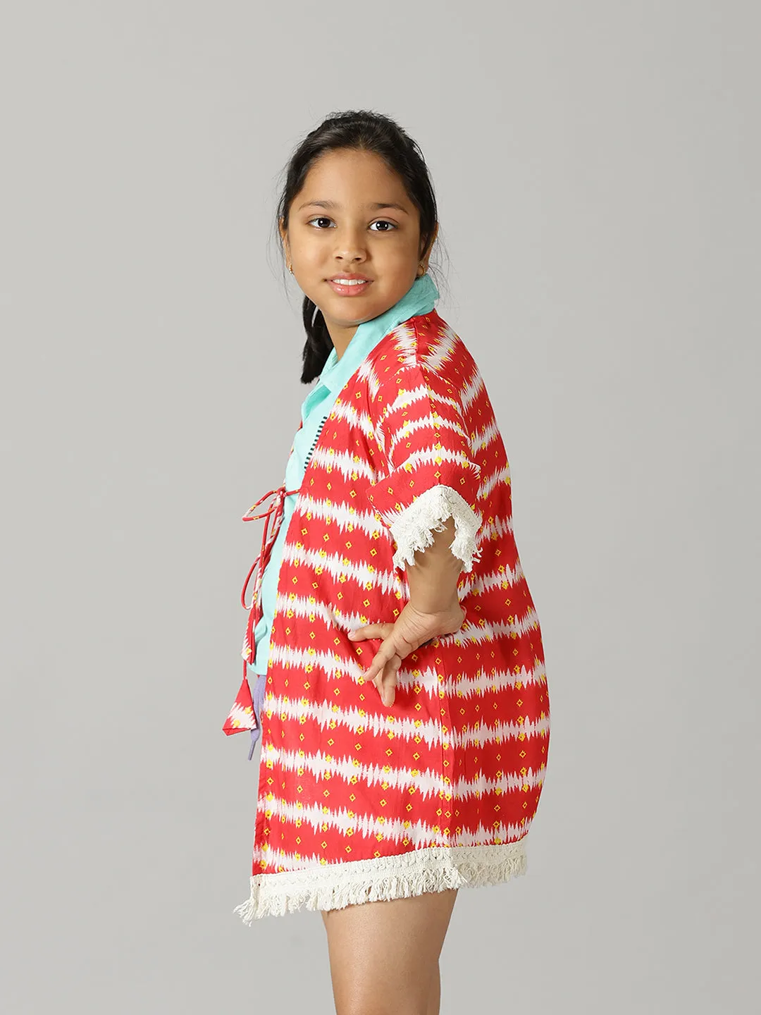 Girls Kaftan Lace Shrug