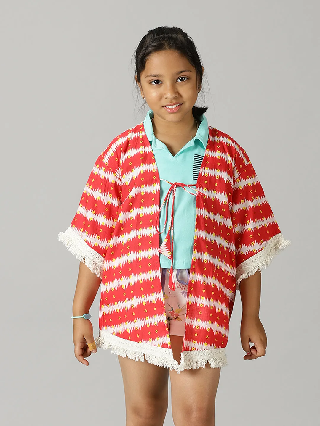 Girls Kaftan Lace Shrug