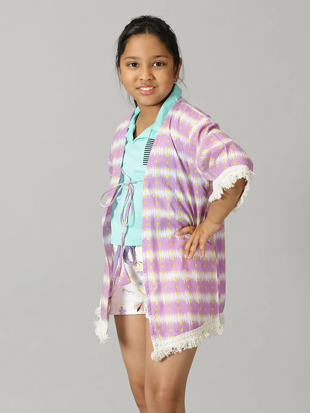 Girls Kaftan Lace Shrug