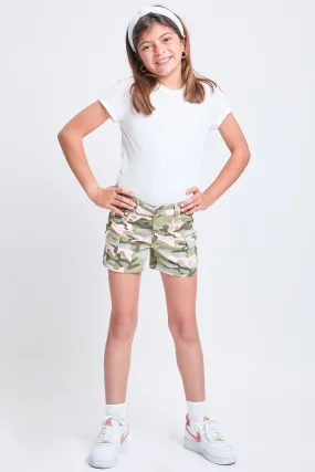 Girls Twill Cargo Shorts