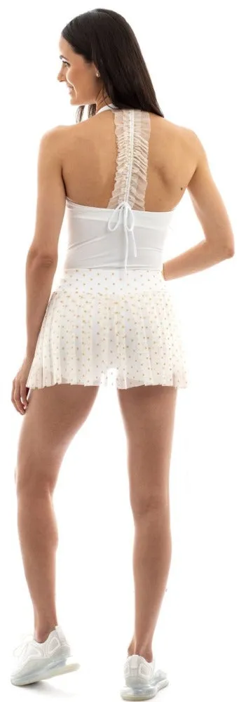 Gold Pleated Skort