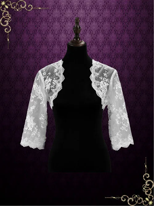 Half Sleeves Lace Bolero Jacket | SG1004