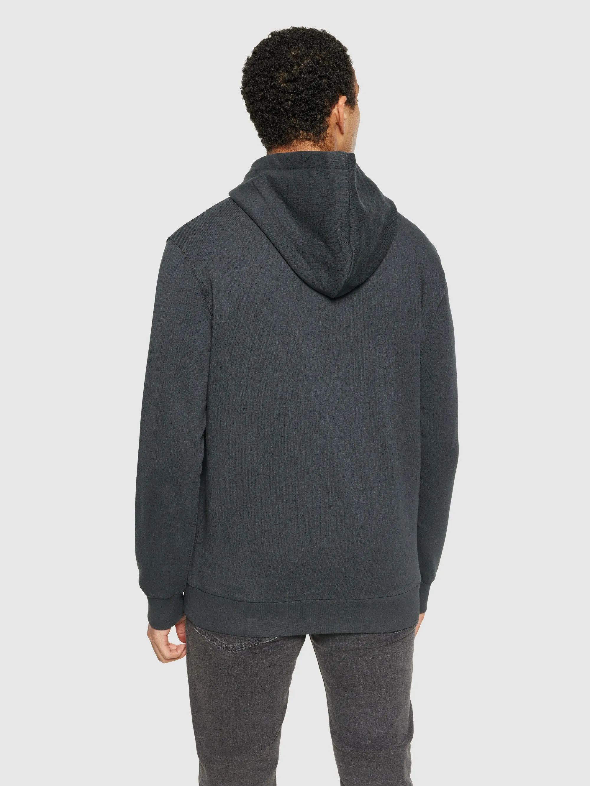 Hood basic badge sweat - Phantom