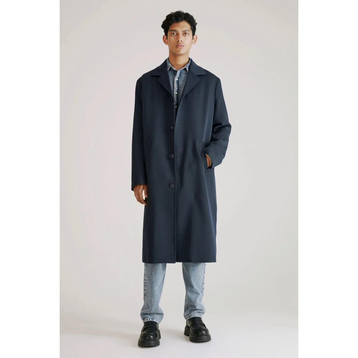 Hope Zone Coat dark navy twill