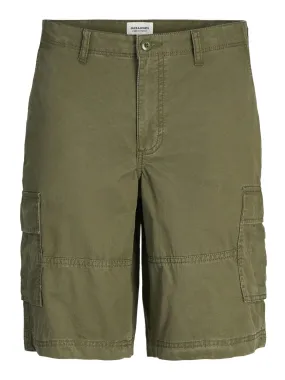 Jack & Jones Cole Relaxed Fit Cargo Shorts-OLIVE