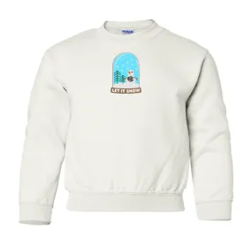 Kids Monogrammed Snowglobe Crewneck Sweatshirt