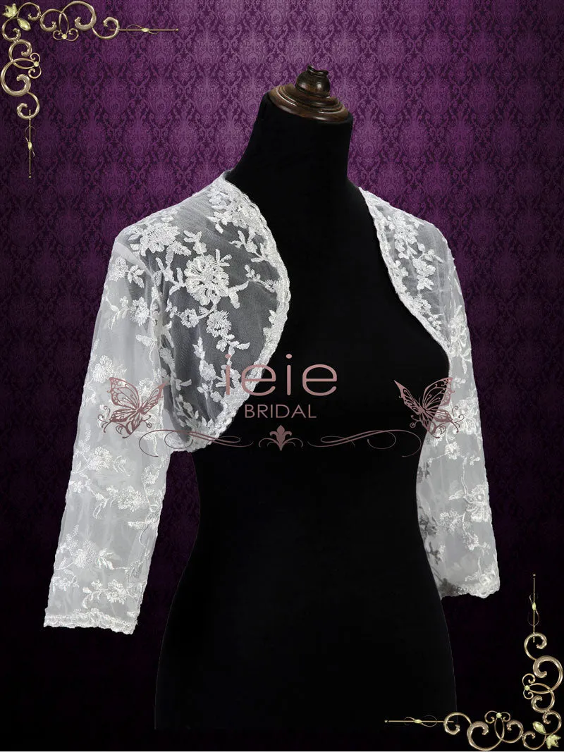 Lace Bolero Jacket with Sleeves | SG1007