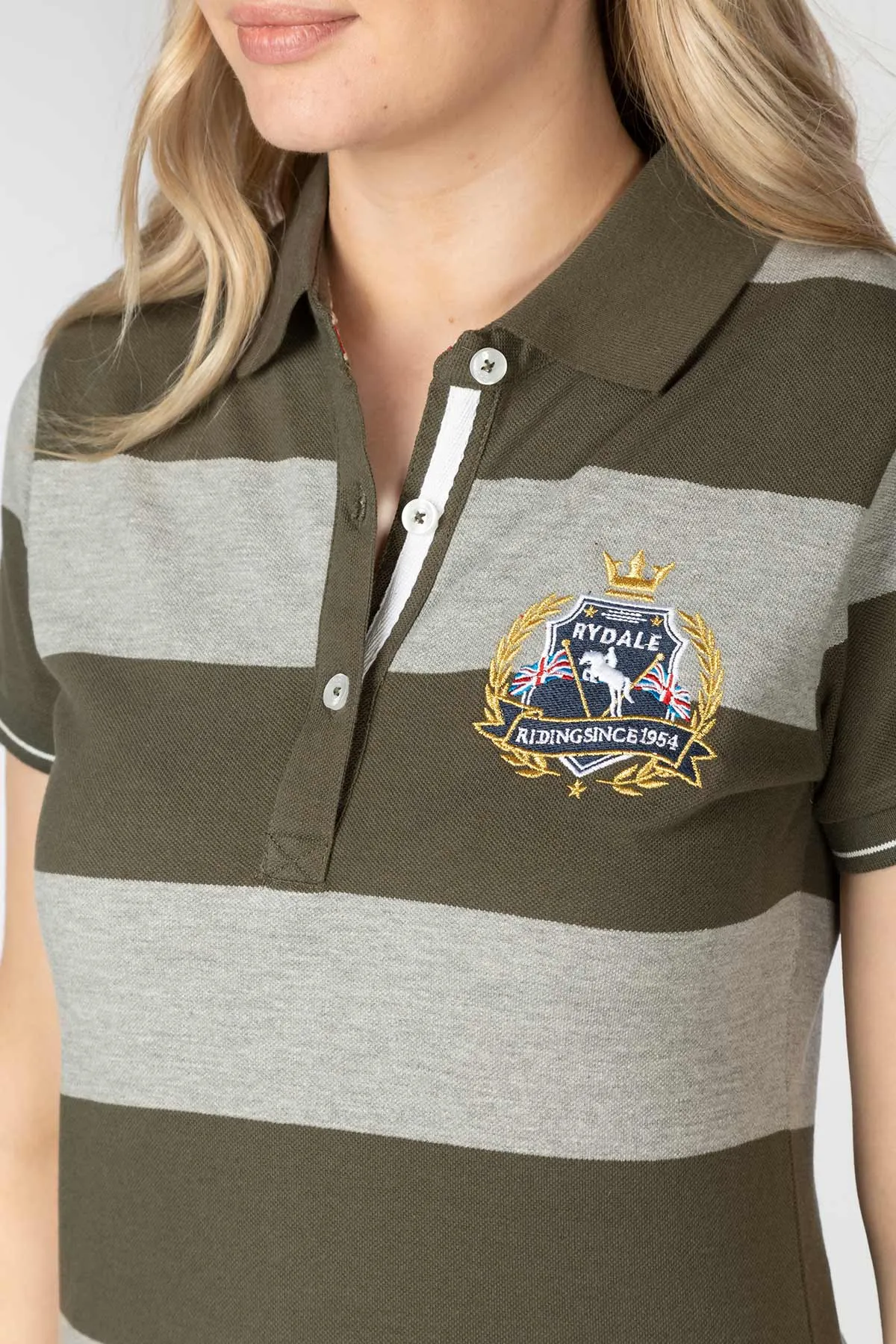 Ladies Striped Polo Shirt - Chloe