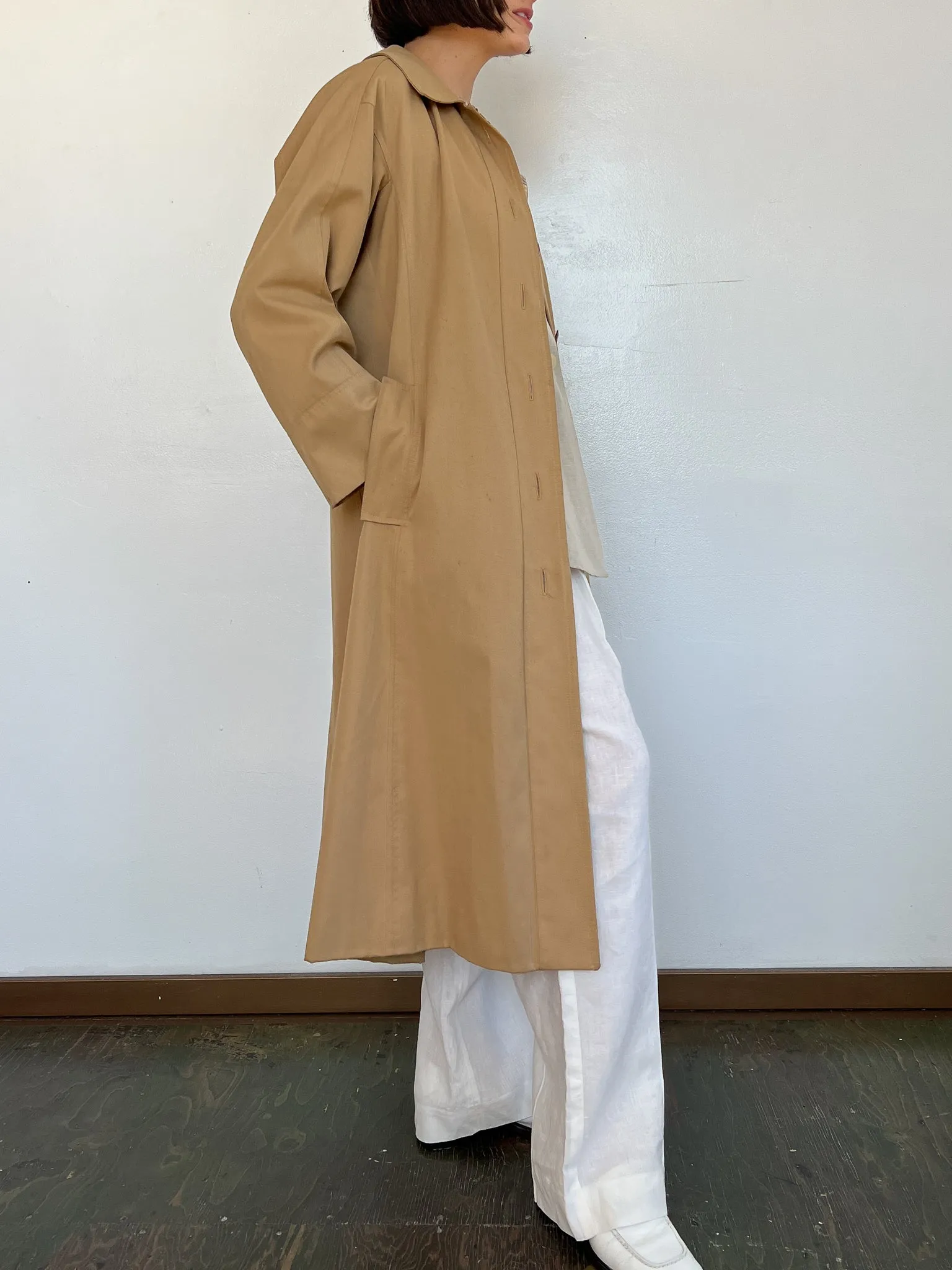 Lanvin Khaki Trench Coat (M)