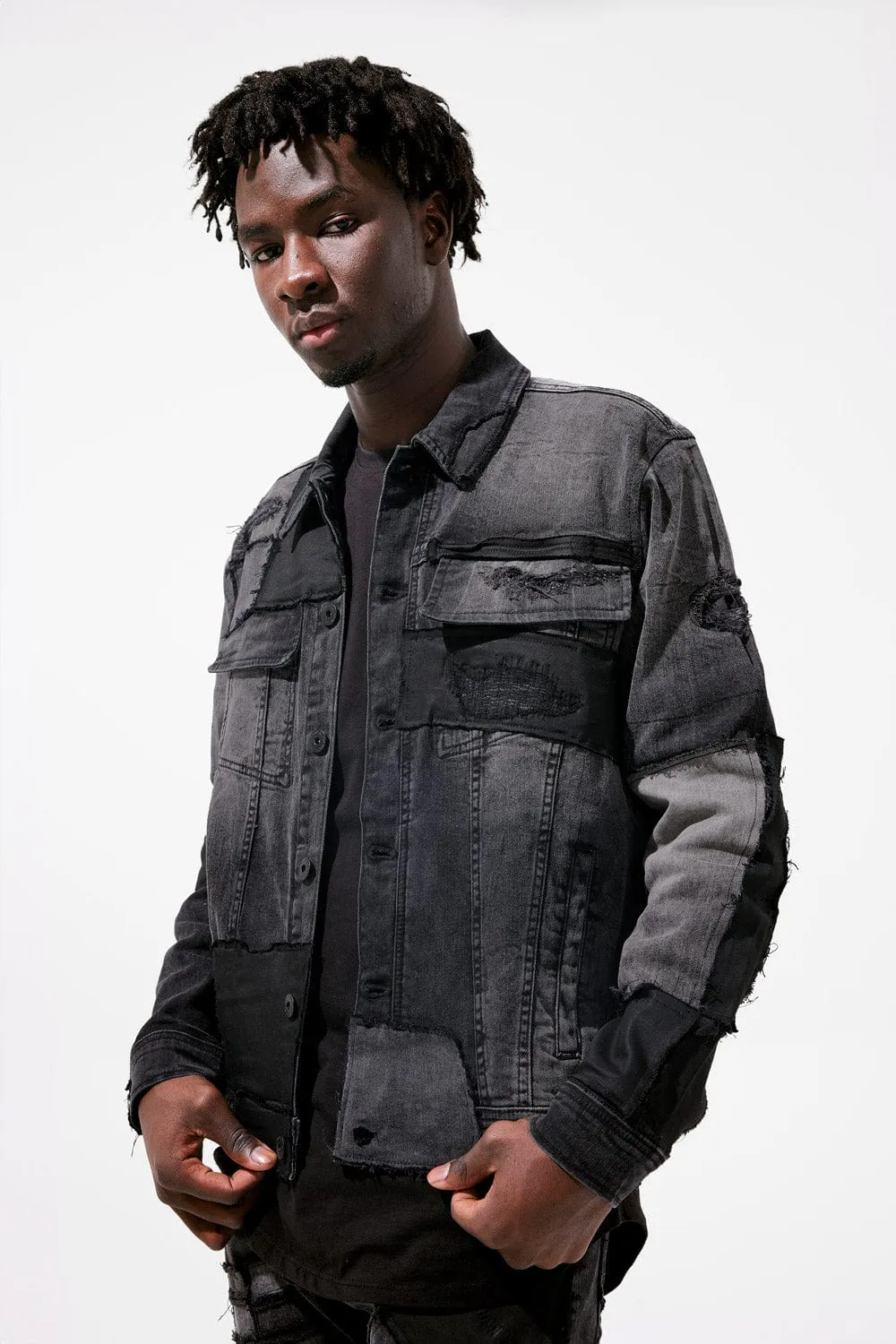 Lawless Denim Trucker Jacket (Black Shadow)